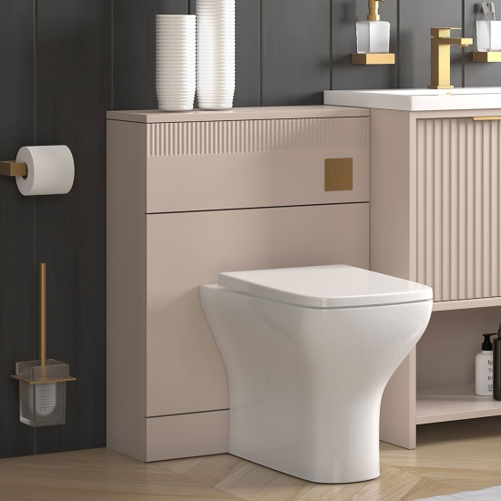 jasmine cashmere back to wall toilet unit optional flush button and pan
