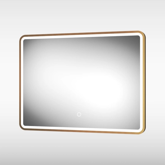 Main Image for Brushed Brass Frontier LED Mirror with Demister