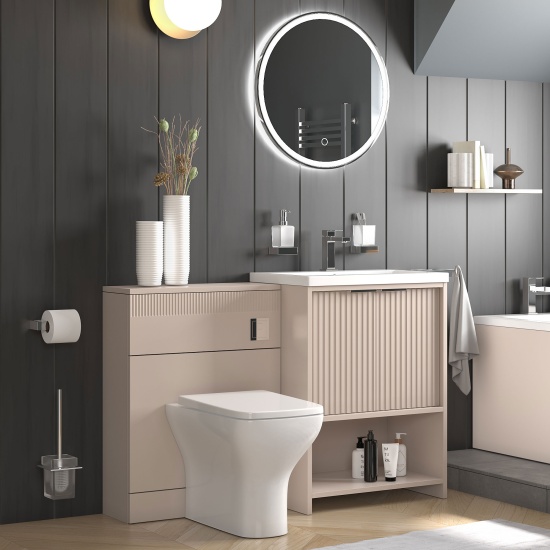 jasmine 600mm cashmere floorstanding vanity unit