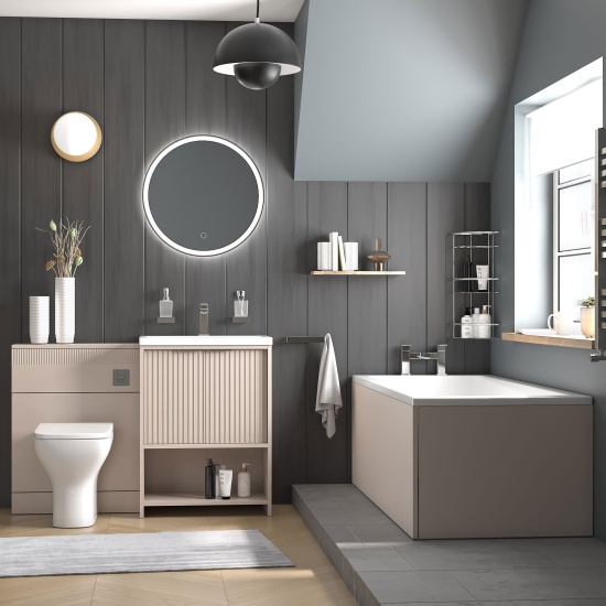 jasmine 600mm cashmere floorstanding vanity unit