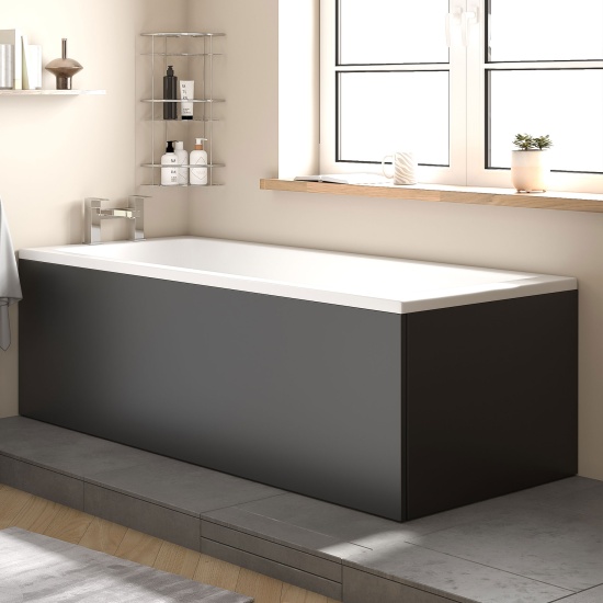 jasmine bath front panel 1700 matt black