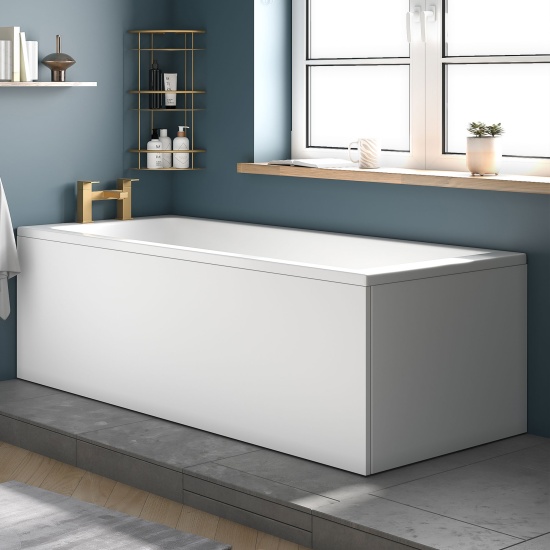 jasmine bath  front panel 1800 matt white