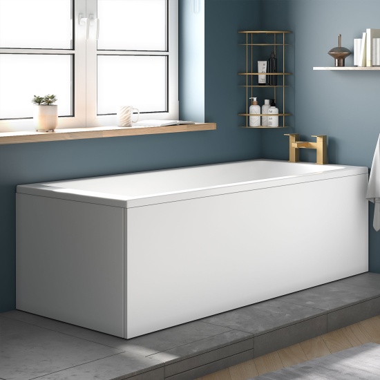 jasmine bath end panel 700 matt white