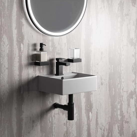 trax small wall hung basin 330 290 115