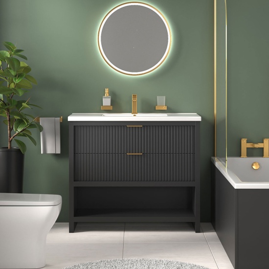 jasmine corner shower suite with black 1000mm vanity unit wc toilet unit gold jasmine corner shower suite with black 1000mm vanity unit wc toilet unit gold