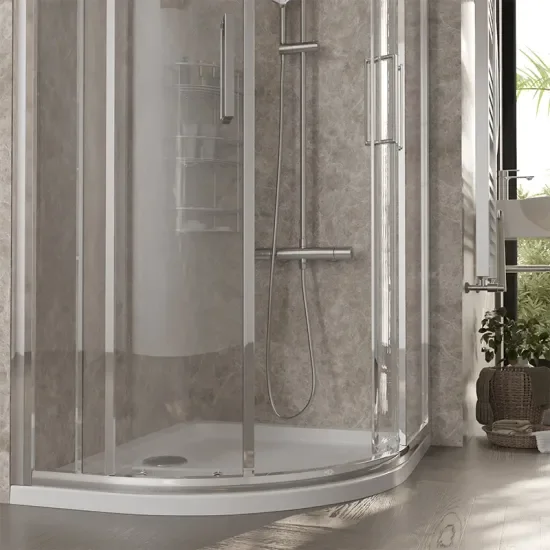 Radiant Deluxe Offset Quadrant 1000 x 800mm Shower Enclosure (Chrome Profiles, 1900mm Height) 5 Radiant Deluxe Offset Quadrant 1000 x 800mm Shower Enclosure (Chrome Profiles, 1900mm Height) 5