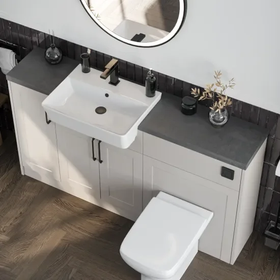 Oliver 1300 Cashmere Shaker Fitted Furniture