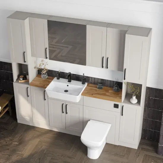 Oliver 2100 Cashmere Shaker Fitted Furniture