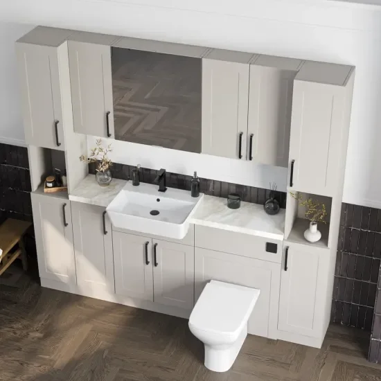 Oliver 2100 Cashmere Shaker Fitted Furniture