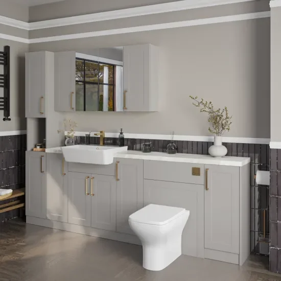 Oliver 2300 Cashmere Shaker Fitted Furniture