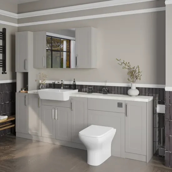 Oliver 2300 Cashmere Shaker Fitted Furniture