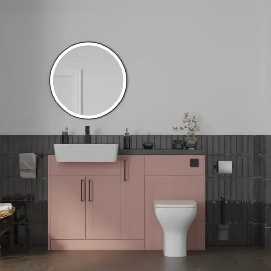 Oliver Pink 1300 Shaker Fitted Furniture