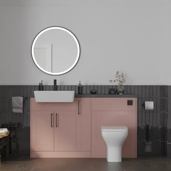 Oliver Pink 1400 Shaker Fitted Furniture