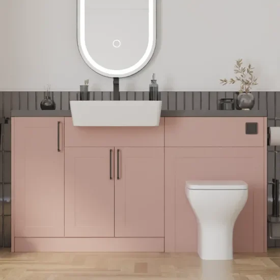 Oliver Pink 1300 Shaker Fitted Furniture