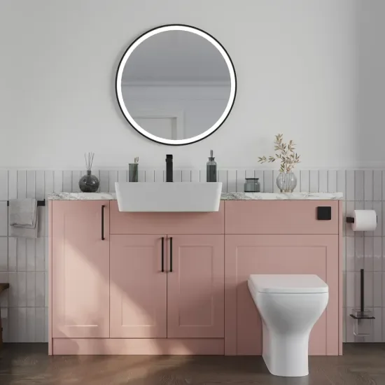 Oliver Pink 1400 Shaker Fitted Furniture