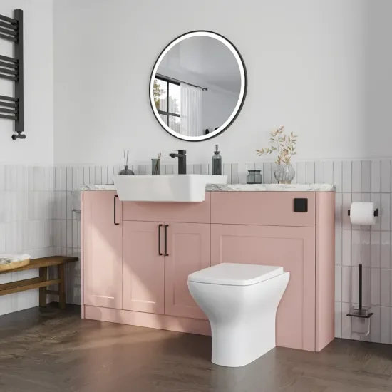 Oliver Pink 1300 Shaker Fitted Furniture