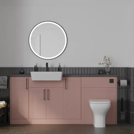 Main product image for the Oliver Pink 1800 Shaker Fitted Furniture 1