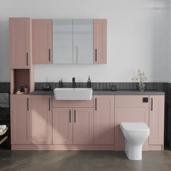 Oliver Pink 2200 Shaker Fitted Furniture