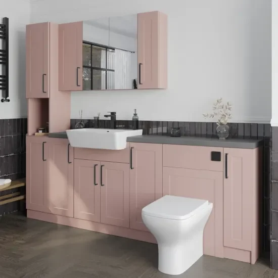 Oliver Pink 2200 Shaker Fitted Furniture