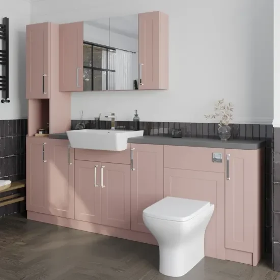 Oliver Pink 2200 Shaker Fitted Furniture