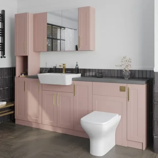Oliver Pink 2200 Shaker Fitted Furniture
