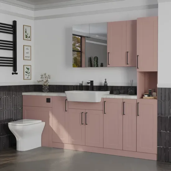 Oliver Pink 2200 Shaker Fitted Furniture