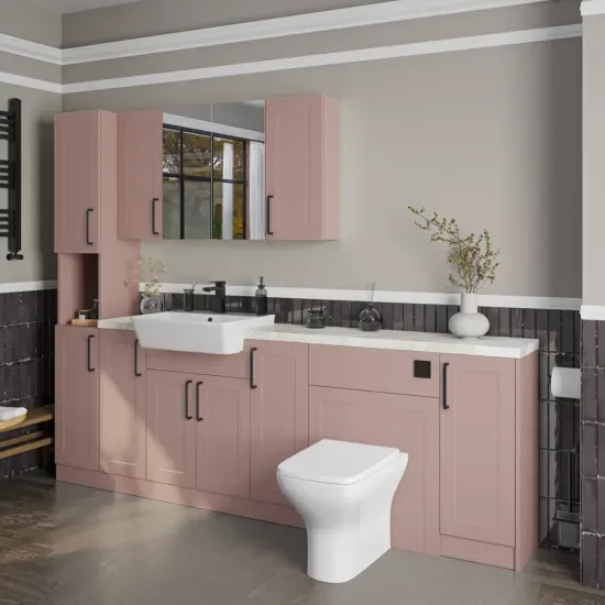Oliver Pink 2300 Shaker Fitted Furniture