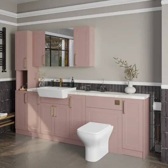 Oliver Pink 2300 Shaker Fitted Furniture