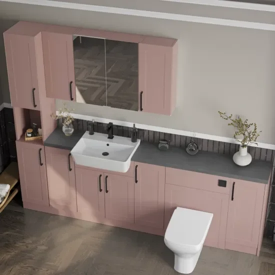 Oliver Pink 2300 Shaker Fitted Furniture