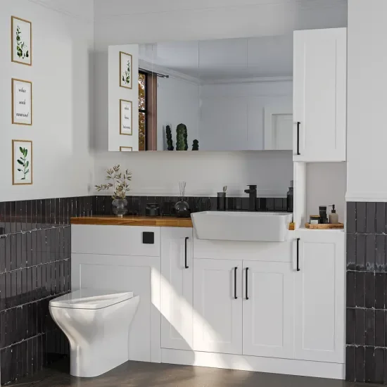 Oliver White 1700 Shaker Fitted Furniture with Tall Boy