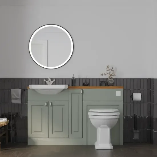 Main product image for the Oliver Sage Green 1400 Shaker Fitted Furniture 1