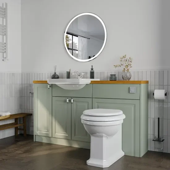 Oliver Sage Green 1500 Shaker Fitted Furniture