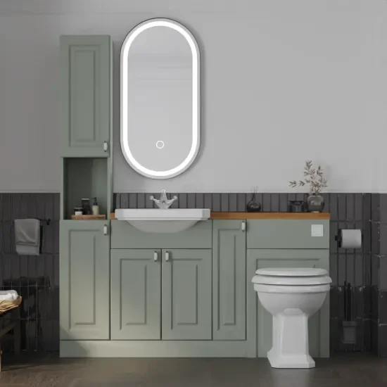 Main product image for the Oliver Sage Green 1600 Shaker Fitted Furniture 1