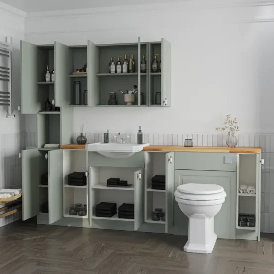 Oliver Sage Green 2200 Shaker Fitted Furniture