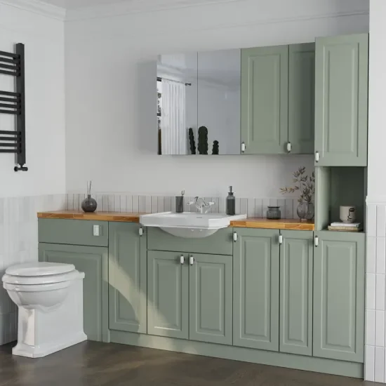 Oliver Sage Green 2200 Shaker Fitted Furniture