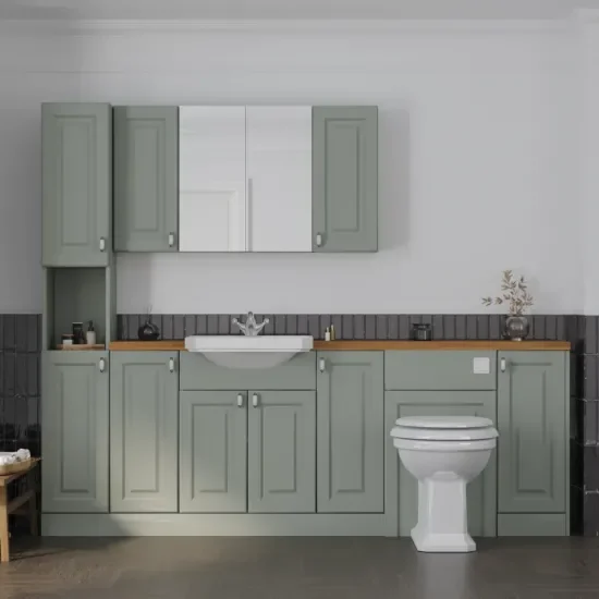 Oliver Sage Green 2300 Shaker Fitted Furniture