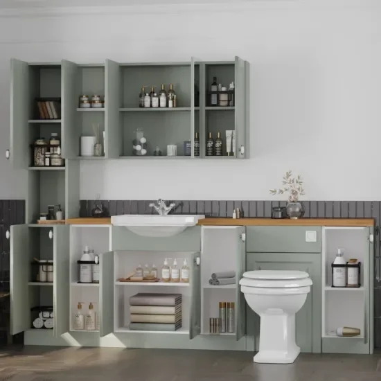 Oliver Sage Green 2300 Shaker Fitted Furniture
