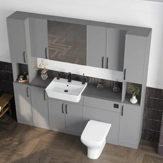 Oliver Dust Grey 2100 Slim Shaker Fitted Furniture