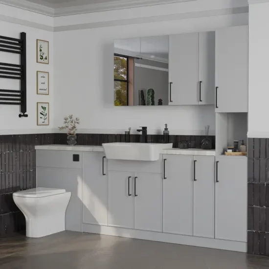 Oliver Dust Grey 2200 Slim Shaker Fitted Furniture