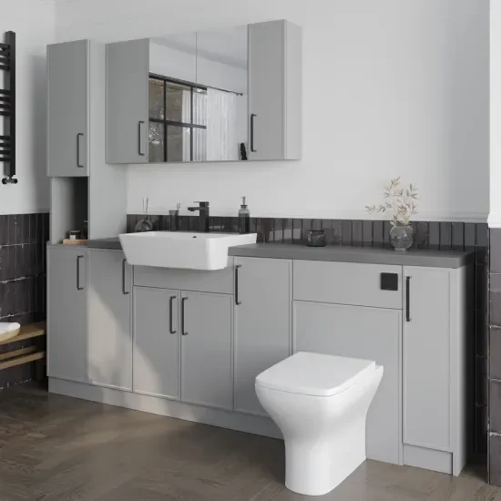 Oliver Dust Grey 2200 Slim Shaker Fitted Furniture