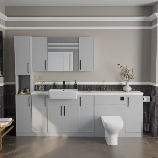 Oliver Dust Grey 2300 Slim Shaker Fitted Furniture