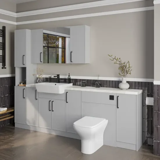 Oliver Dust Grey 2300 Slim Shaker Fitted Furniture