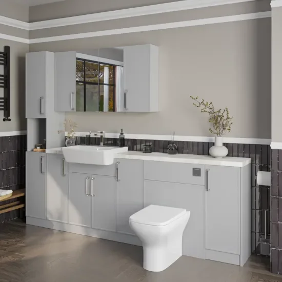 Oliver Dust Grey 2300 Slim Shaker Fitted Furniture