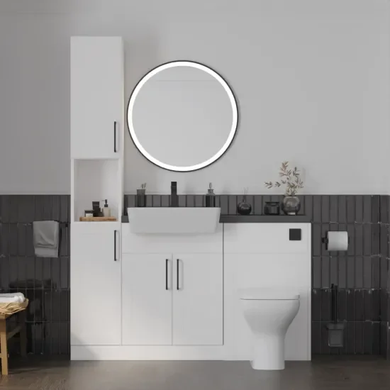 Main product image for the Oliver White 1400 Shaker Fitted Furniture Tallboy 1