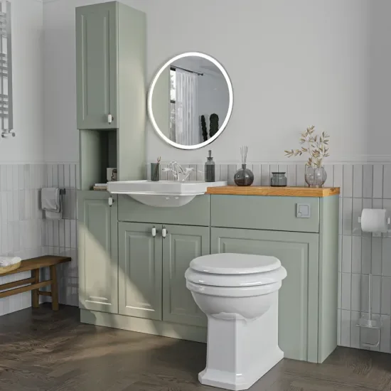 Oliver Sage Green 1400 Shaker Fitted Furniture
