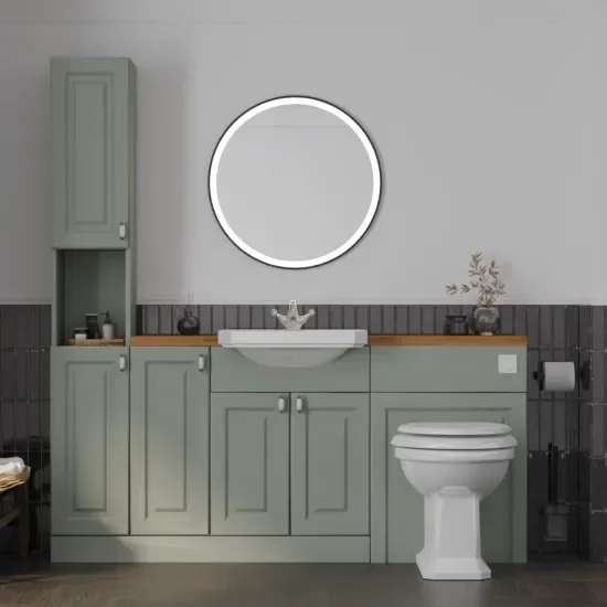 Oliver Sage Green 1800 Shaker Fitted Furniture