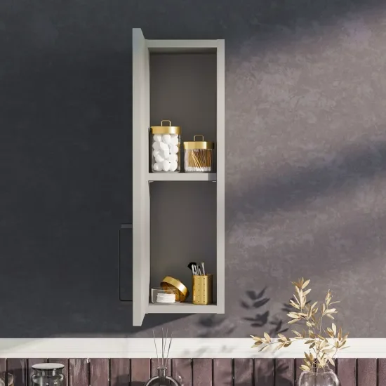 Oliver Dust Grey 200mm Wall Cabinet with Slim Shaker Door