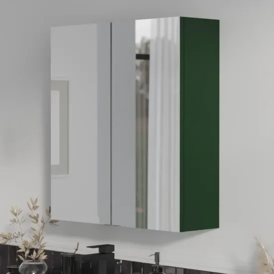Main Product Image for Oliver Matt Green 600mm Mirror Cabinet