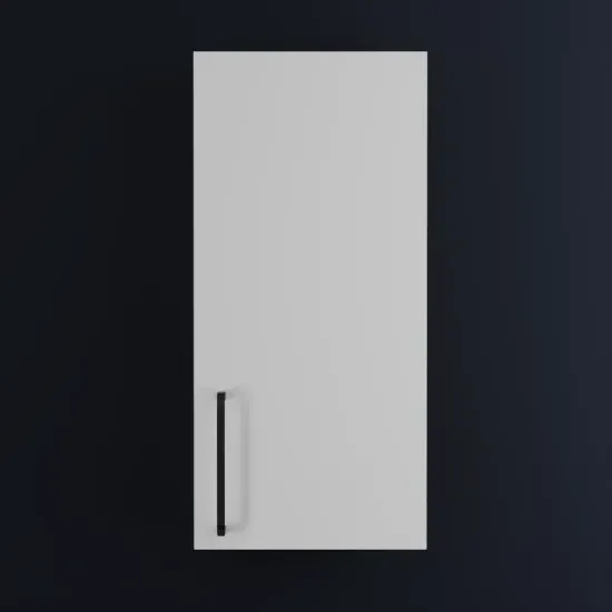 Oliver Matt White 300mm Wall Cabinet with Shaker Door (Slim & Standard)