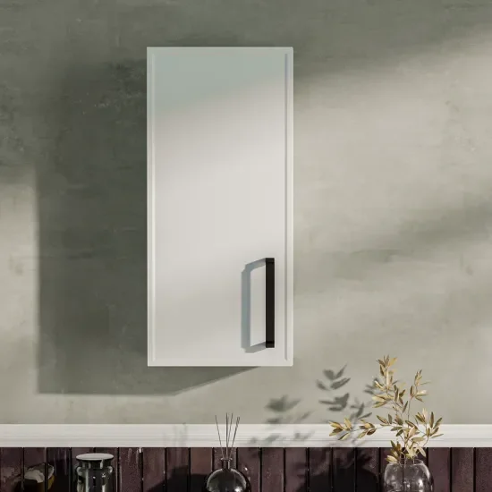 Oliver Matt White 300mm Wall Cabinet with Shaker Door (Slim & Standard)